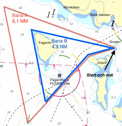 Bana A &amp; B tisdagssegling